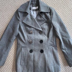 Calvin Klein Grey Peacoat